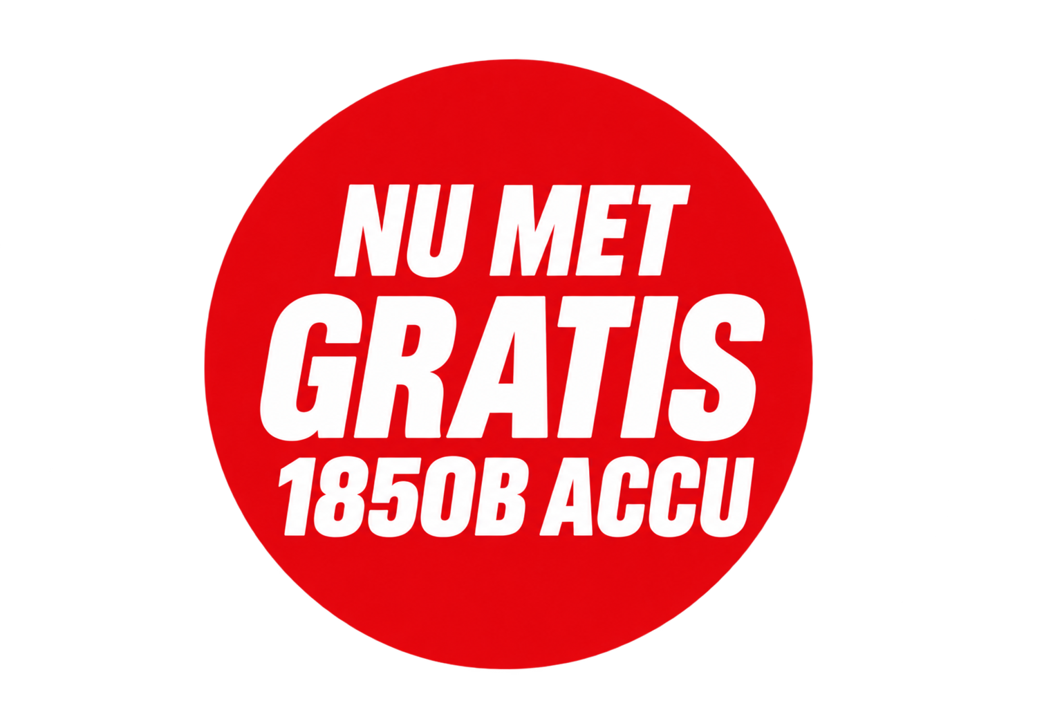Nu met gratis 1850B accu